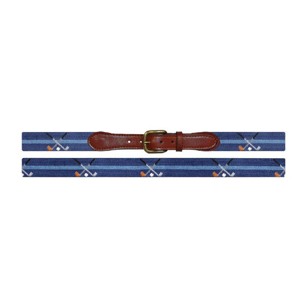 Crossed Clubs Needlepoint Belt - All She Wrote