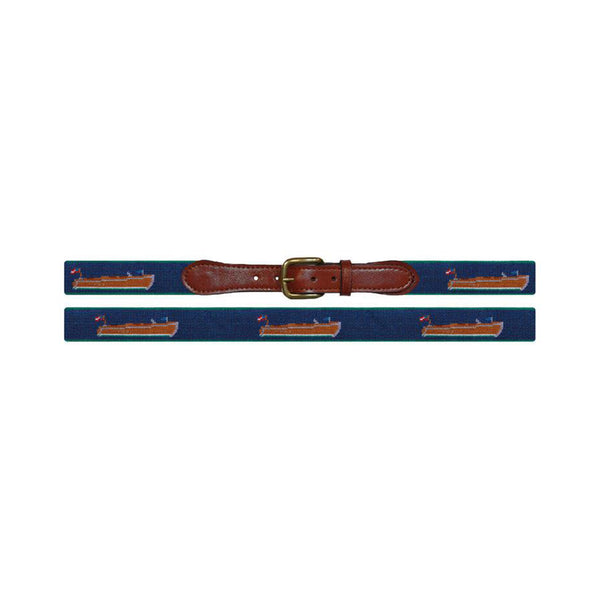 Wooden Boat Needlepoint Belt - All She Wrote