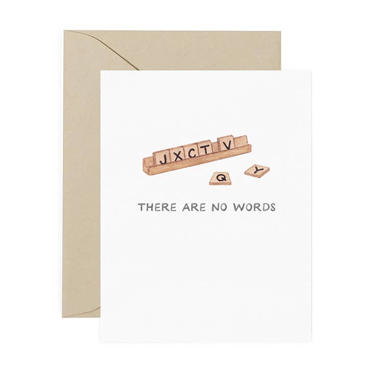 No Words Scrabble Support Card