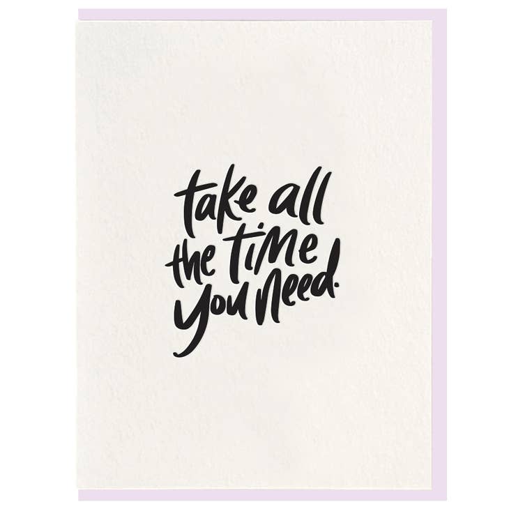 Take All The Time Card