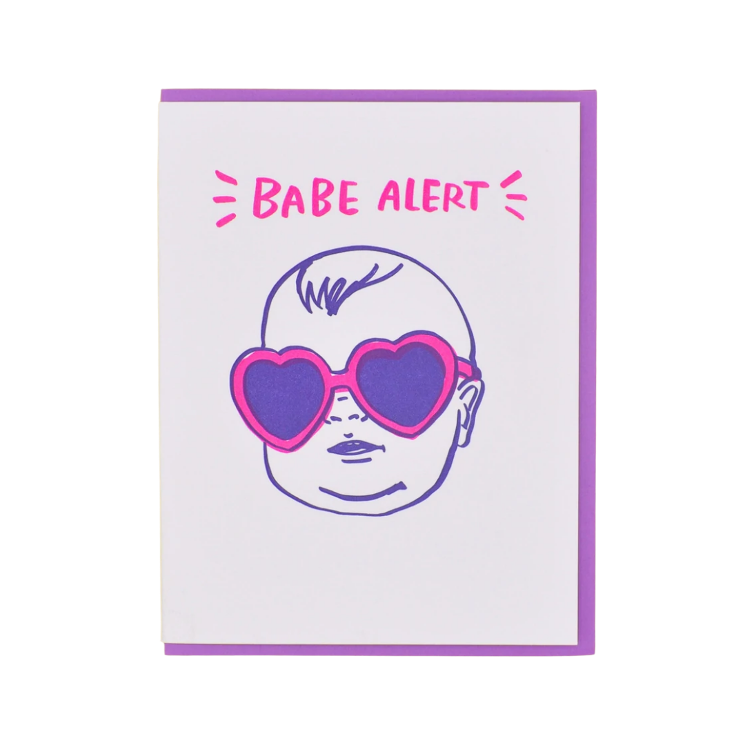 Babe Alert Baby Card