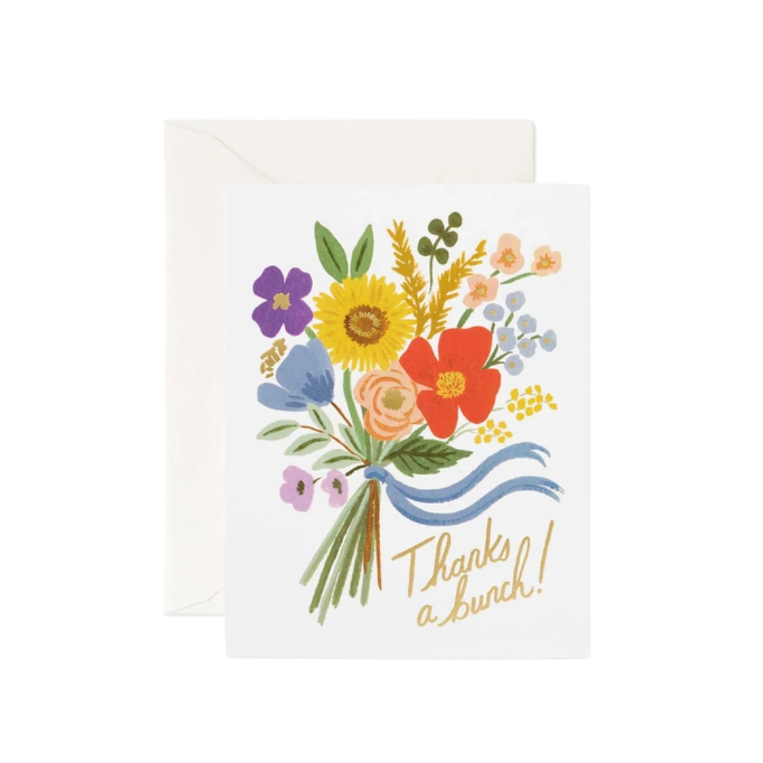 Floral Thanks A Bunch Card