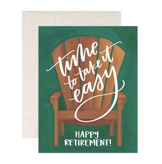 Retirement Chair Card - All She Wrote