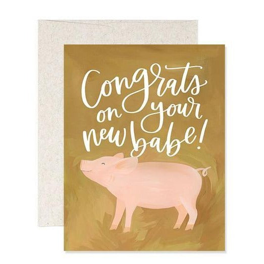 New Babe Baby Card - All She Wrote