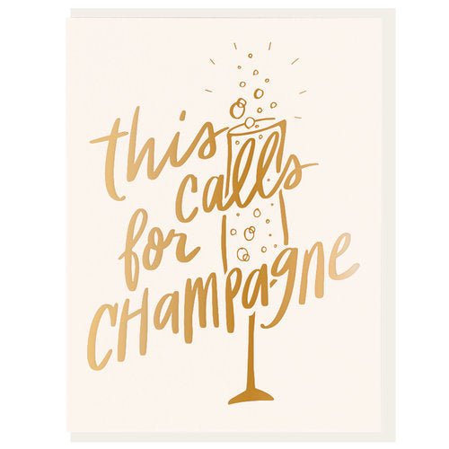 Calls For Champagne Card - All She Wrote