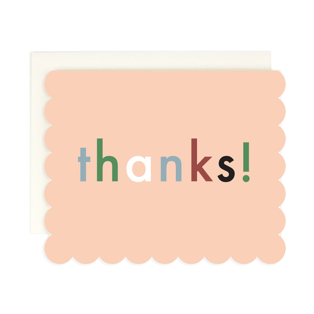 Thanks! Scalloped Card