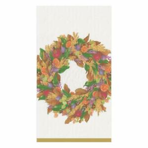 Autumn Wreath Guest Towel - All She Wrote