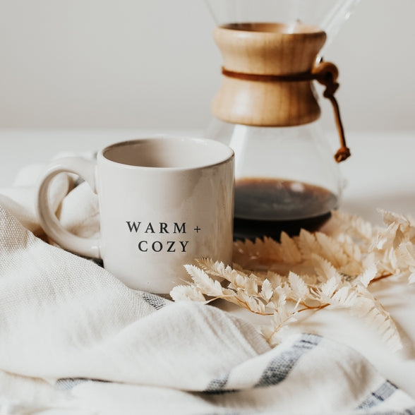 Warm and Cozy Stoneware Mug