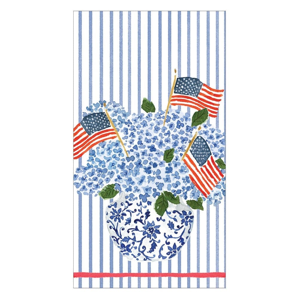 Flags & Hydrangeas Guest Towel