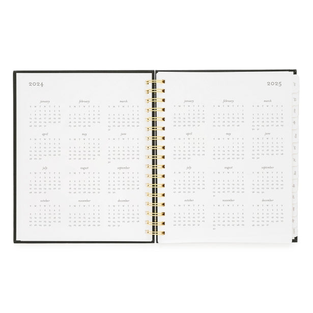 Rose Pinstripe Spiral Planner 2024