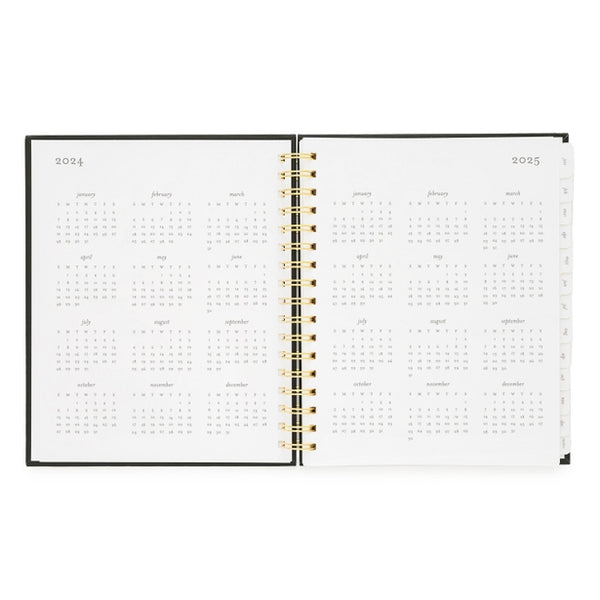Rose Pinstripe Spiral Planner 2024