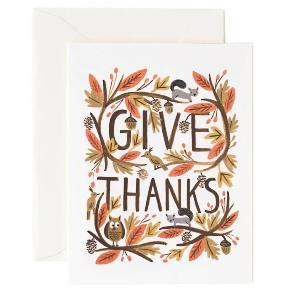 Give Thanks Forest Card