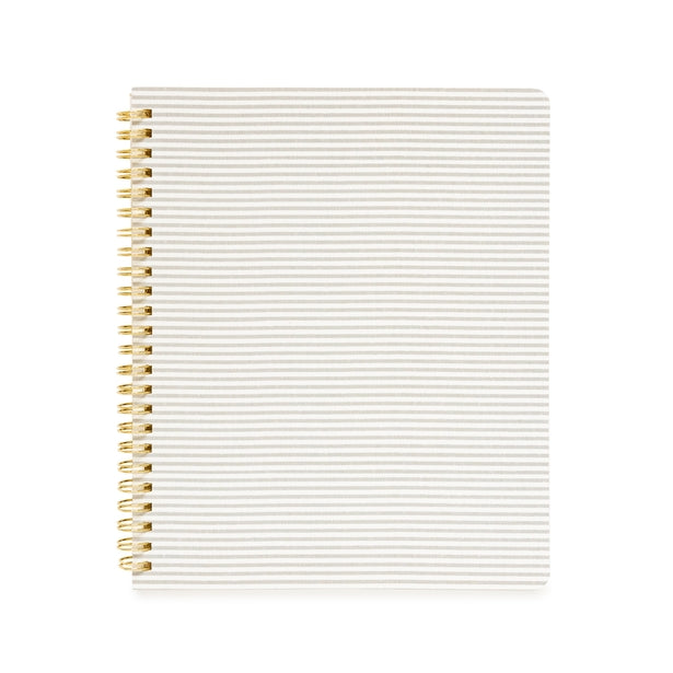 Grey Stripe Spiral Notebook