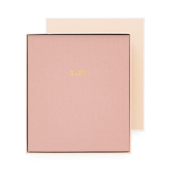 Rose Linen Baby Book