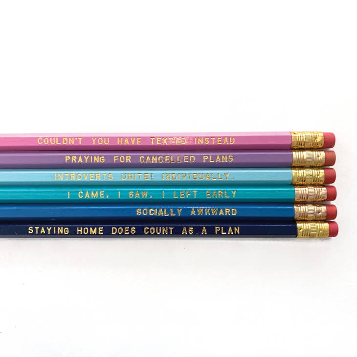 Introvert Pencil Set