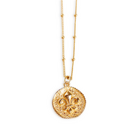 Fleur de Lis Medallion Necklace