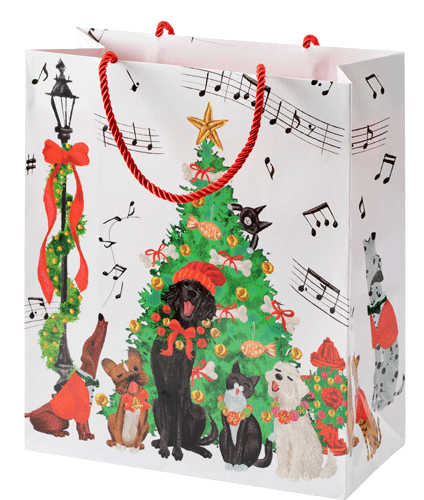 Caroling Pets Gift Bag
