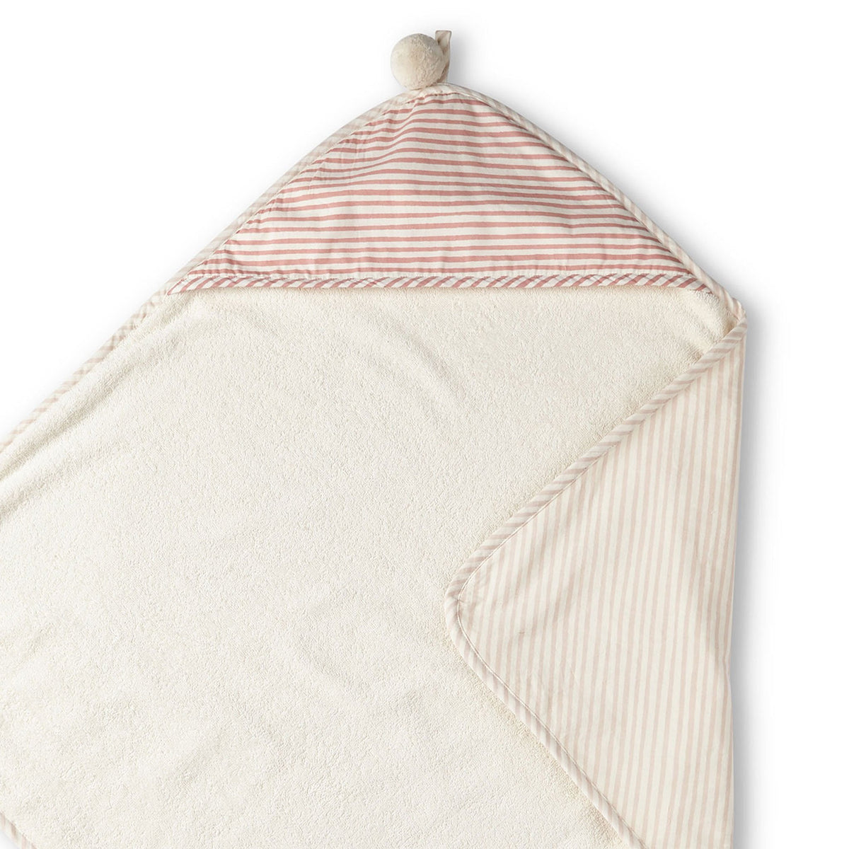 Stripes Away Petal Hooded Towel