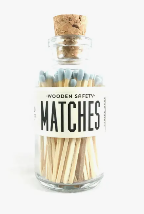 Powder Blue Vintage Apothecary Matches