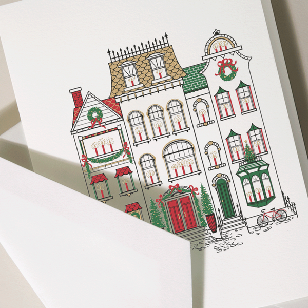 Cozy Brownstone Boxed Stationery