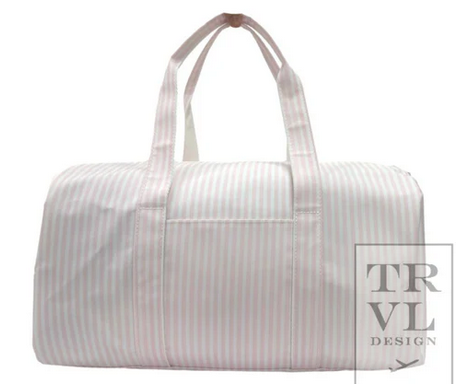 Pimlico Stripe Pink Duffel Bag