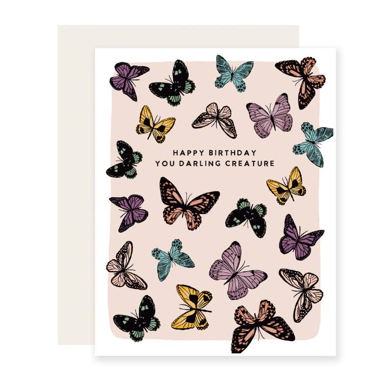 Darling Creature Butterly Birthday Card