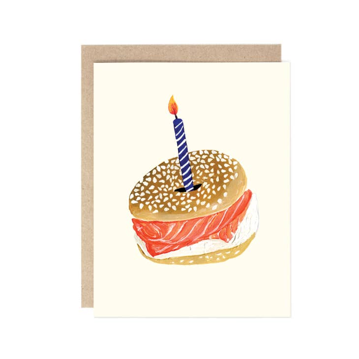 Bagel and Lox Birthday Card