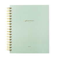 Green Spiral Planner 2024