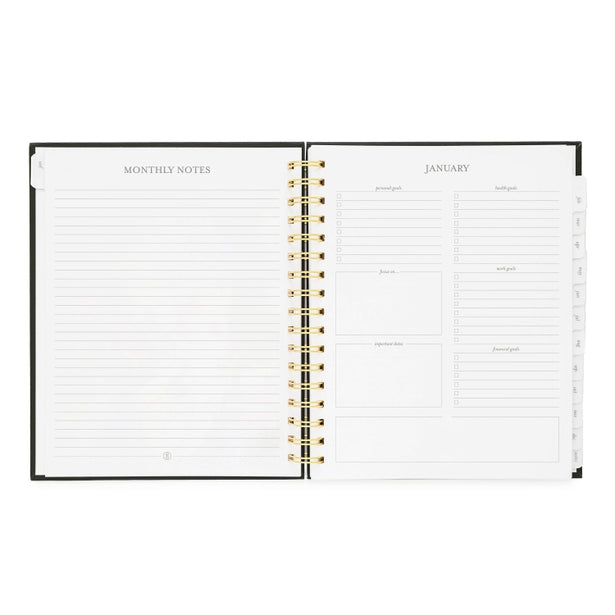 Green Spiral Planner 2024