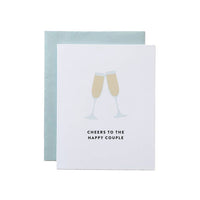 Champagne Toast Wedding Card