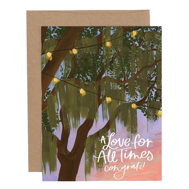 A Love For All Times Wedding Card