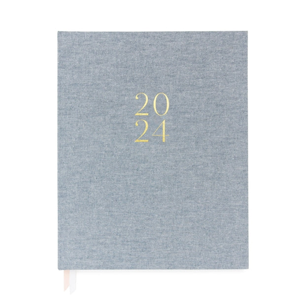 Chambray Desk Planner 2024