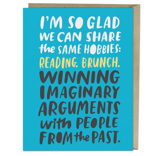Imaginary Arguments Card - All She Wrote