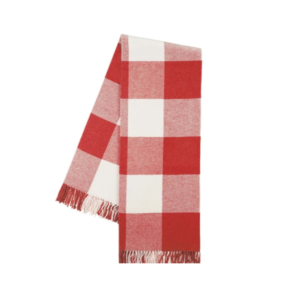 Red Italian Buffalo Check Throw - All She Wrote