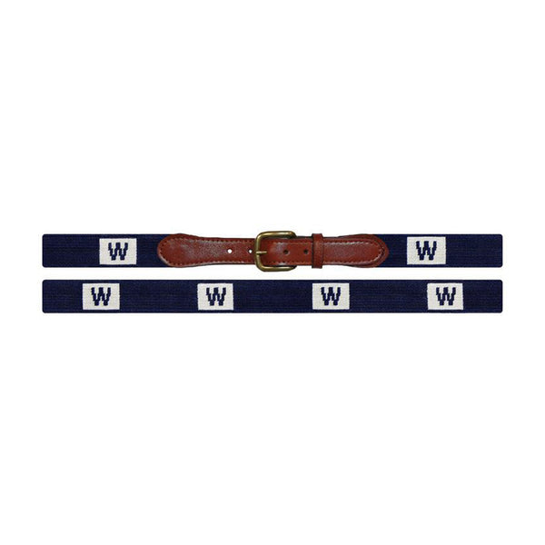 Cubs 'W' Flag Needlepoint Belt - All She Wrote