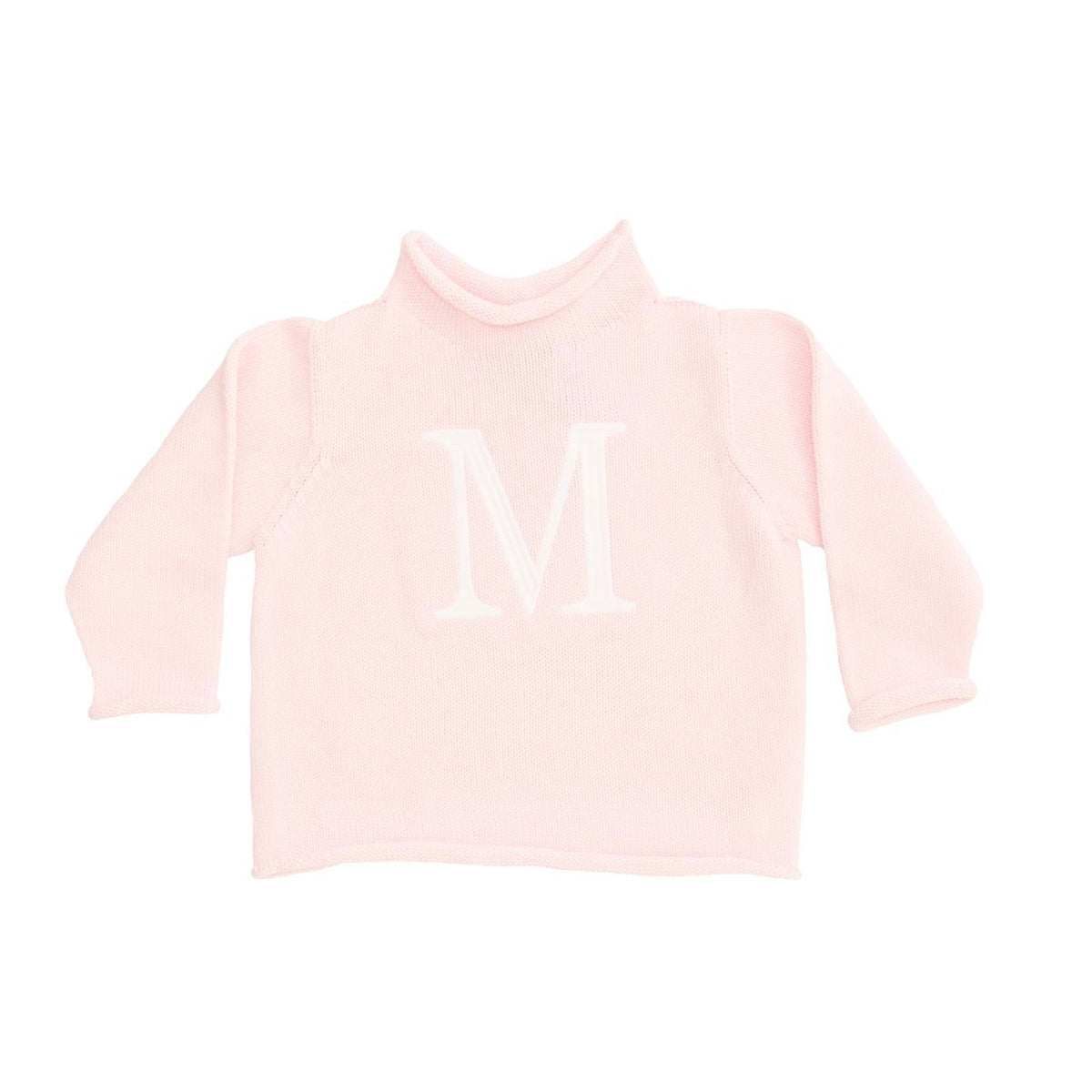 Light Pink Cotton Rollneck Sweater - All She Wrote