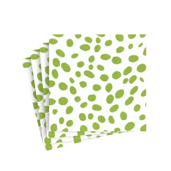 Green Spots Cocktail Napkin