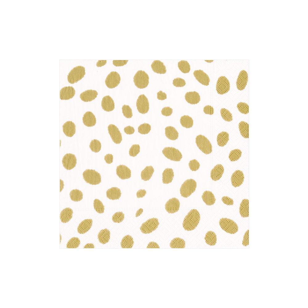 Gold Spots Cocktail Napkin