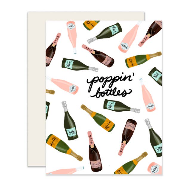 Poppin' Bottles Champagne Card