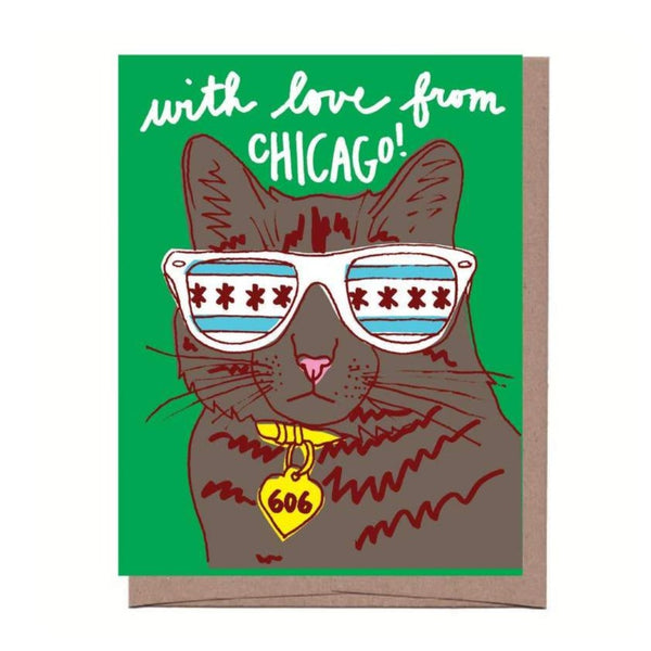 Cool Chicago Cat Boxed Stationery - All She Wrote