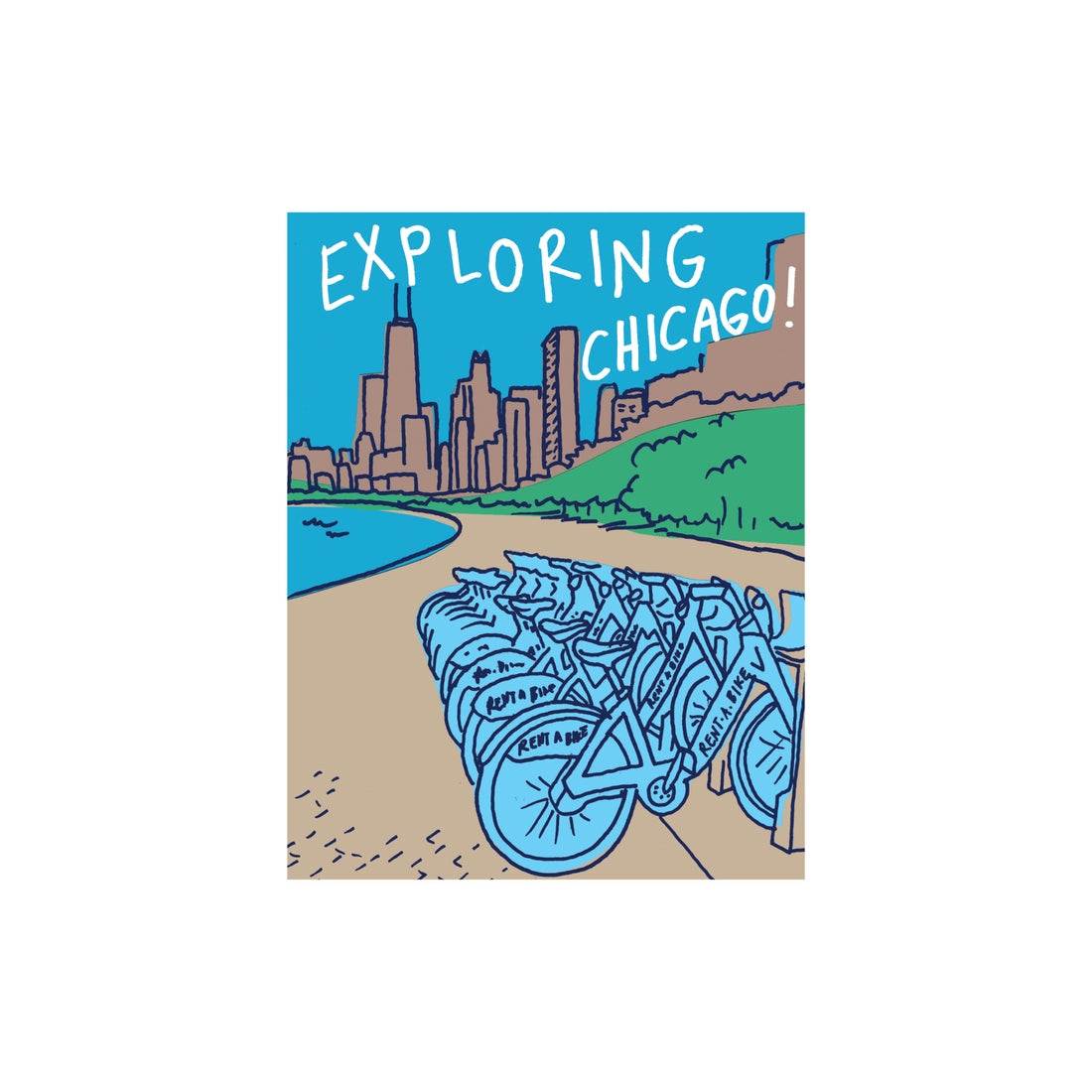 City Bikes Postcard