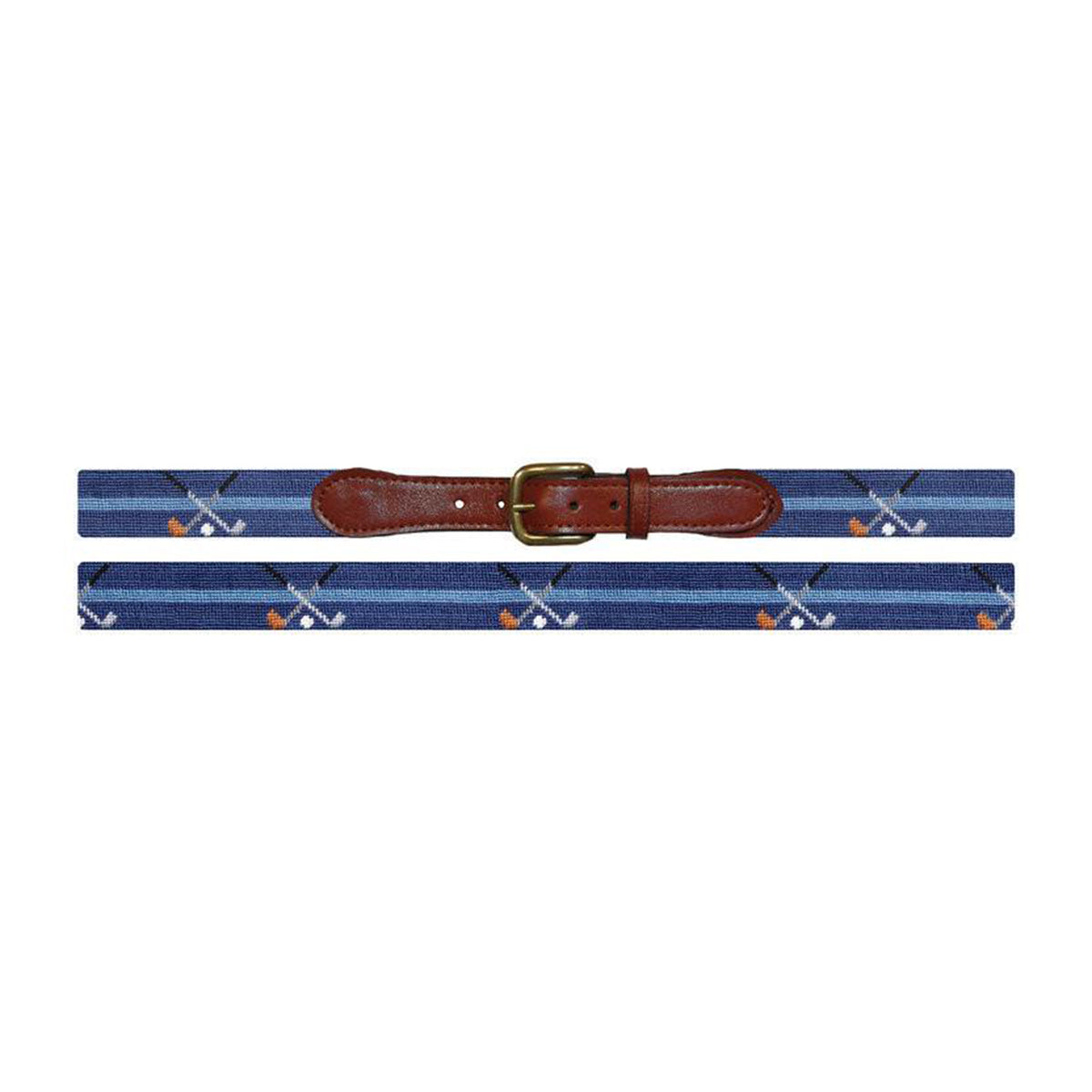 Crossed Clubs Needlepoint Belt - All She Wrote