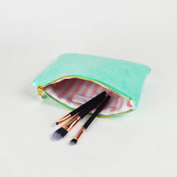 Seafoam Green Terry Pouch