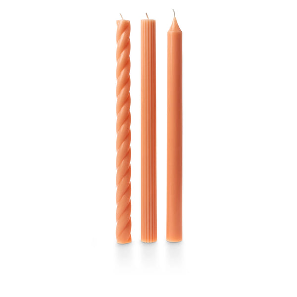 Coral Pink Assorted Taper Candles