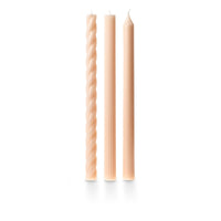 Blush Pink Assorted Taper Candles