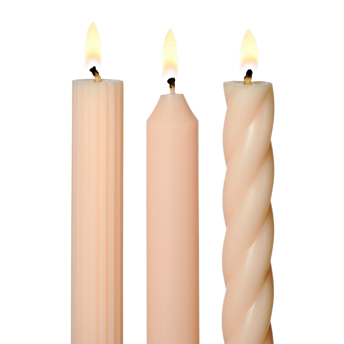 Blush Assorted Taper Candles