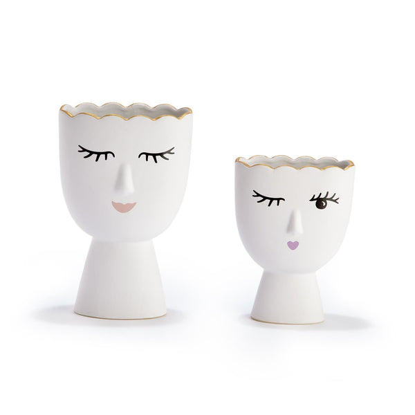 Porcelain Face Vase