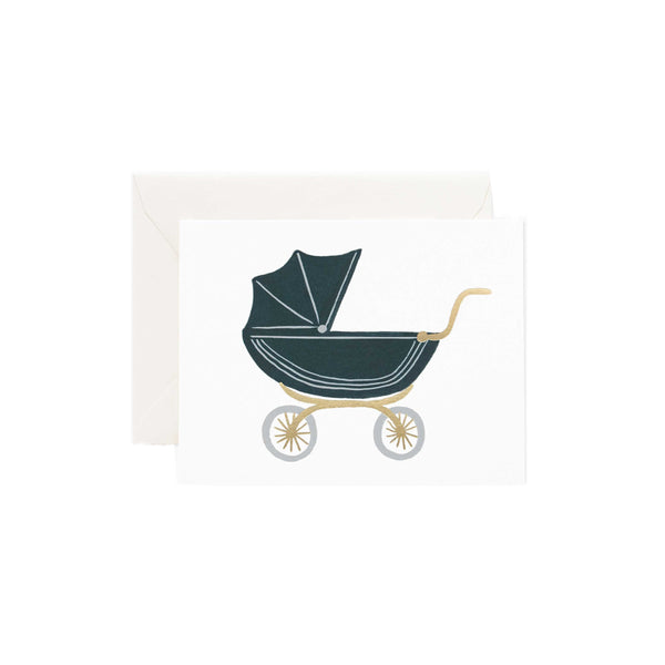 Pram Baby Card - All She Wrote