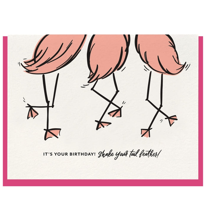 Tail Feather Birthday Card