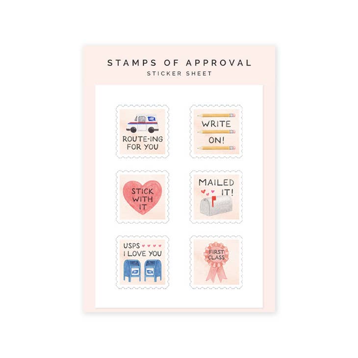 Stamps Of Approval Sticker Sheet